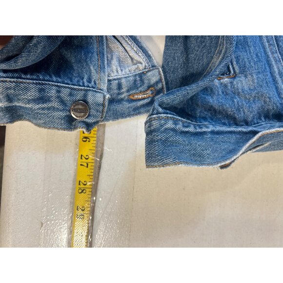 Venezia Denim Blue Jean Jacket Button Front 2X - Picture 7 of 7